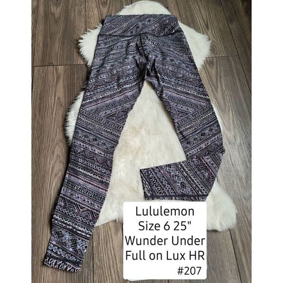 Lululemon Size 6 Wunder Under - Picture 3 of 3